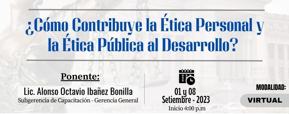 CURSO. ÉTICA E INTEGRIDAD EN LA GESTIÓN PÚBLICA